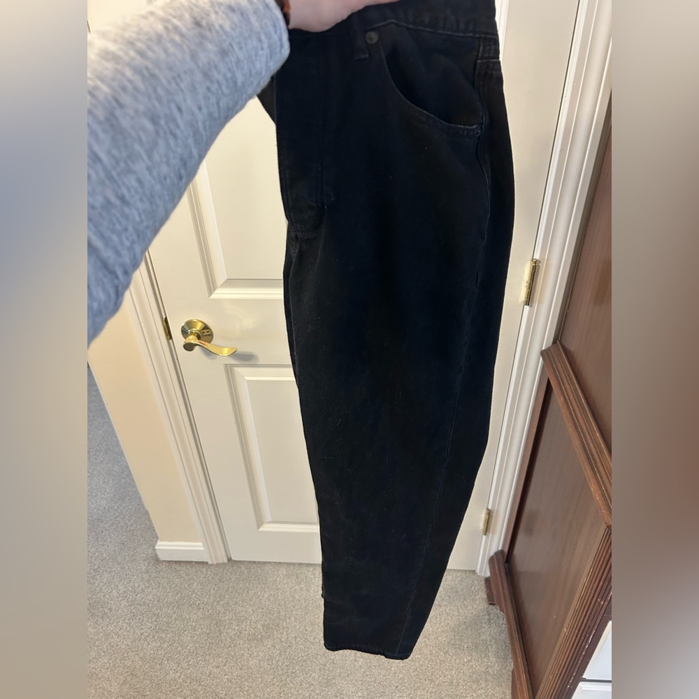 American Eagle Outfitters Charcoal Button-Fly Pants